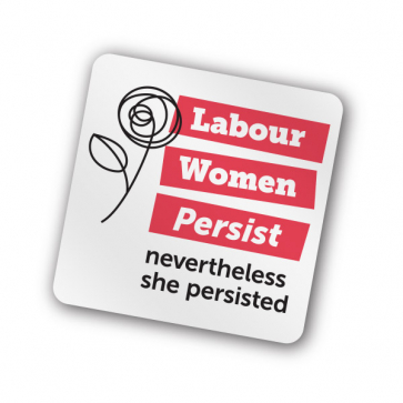 Labour Women Persist Slimline Fridge Magnet