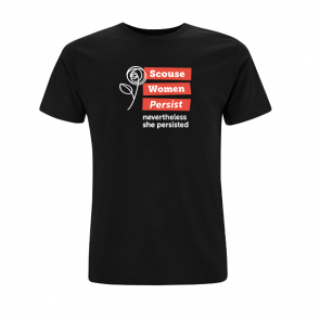 "Scouse Women Persist" Black T-Shirt
